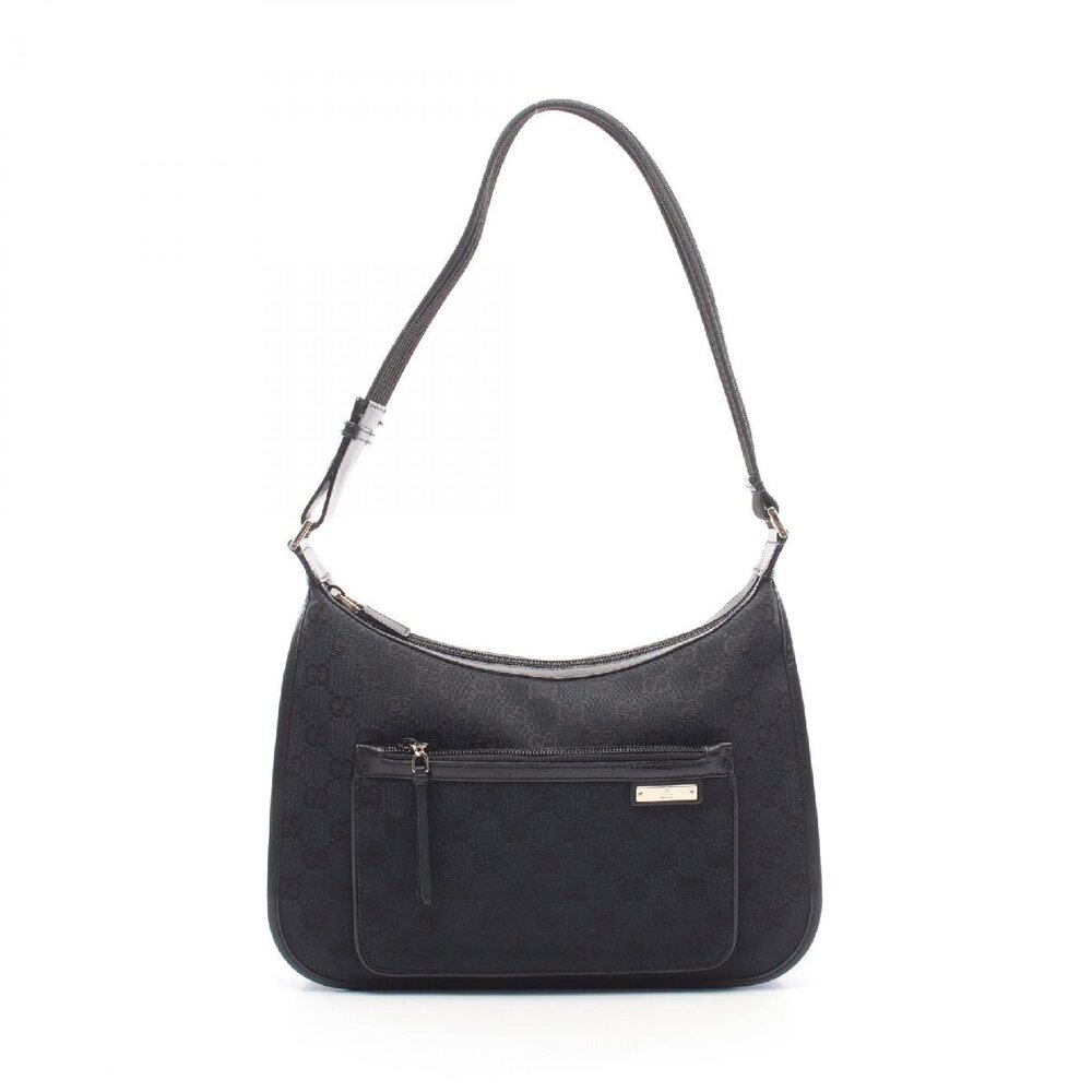 Gucci GG Canvas Shoulder Bag Beige Leather - Picture 2 of 10